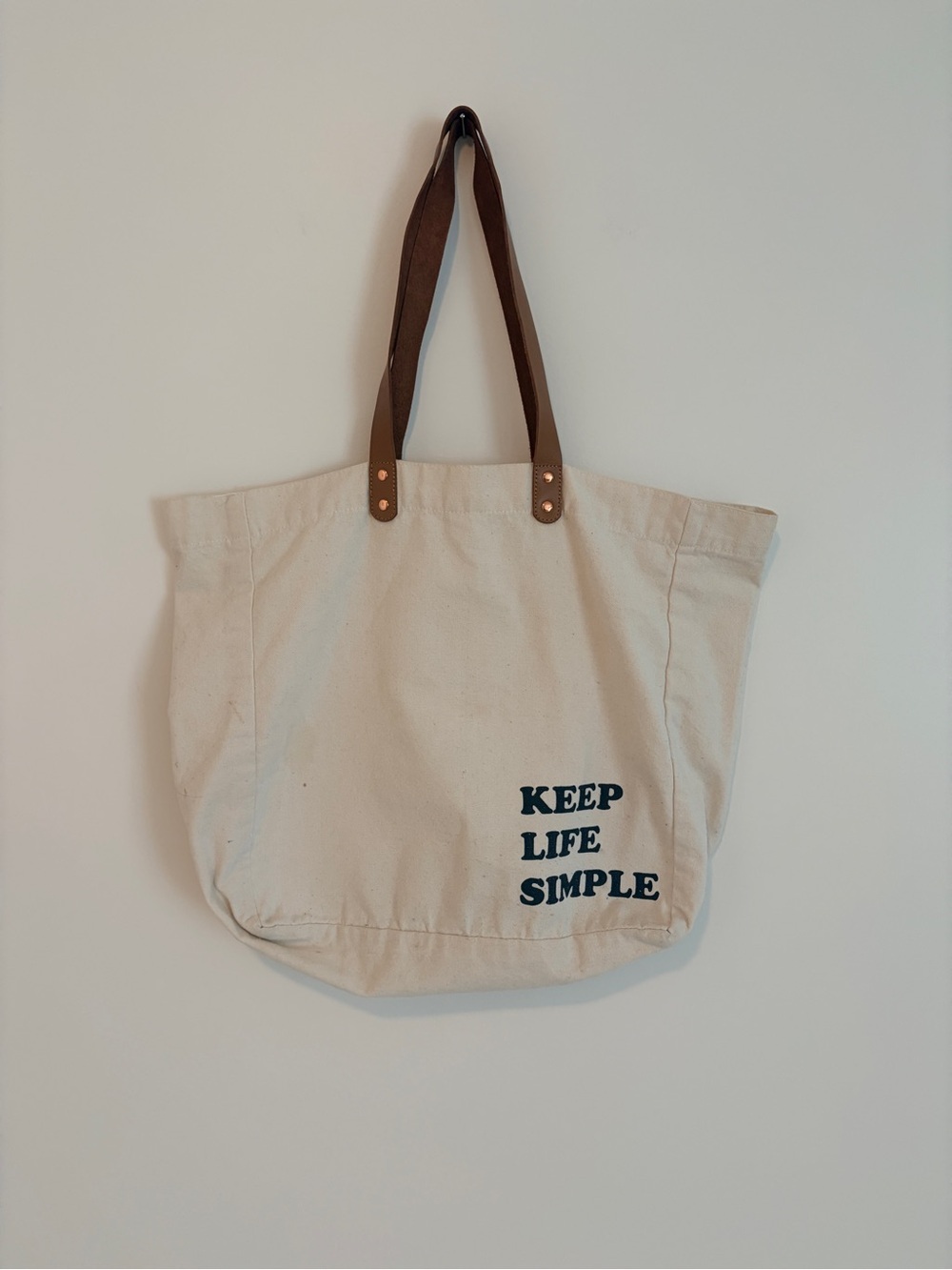 Beige Tote Bag